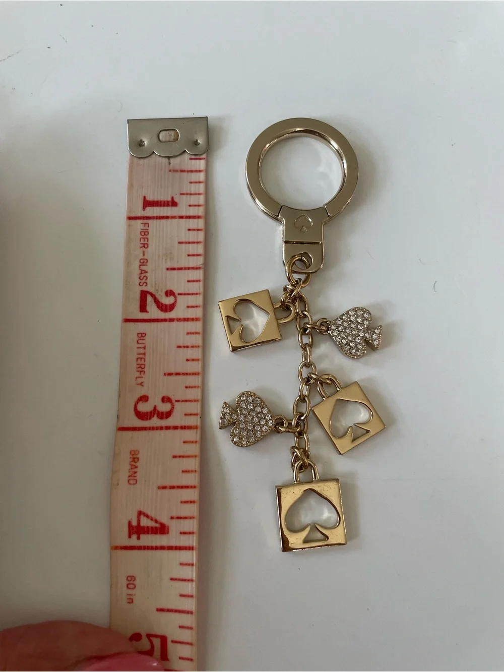 kate spade Gold & pave Charm Keyring or purse charm